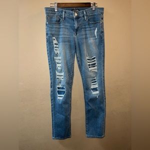 Express Distressed Blue Jeans